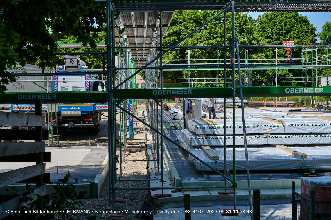 31.05.2023 - Wände für das Haus für Kinder in Neuperlach in München